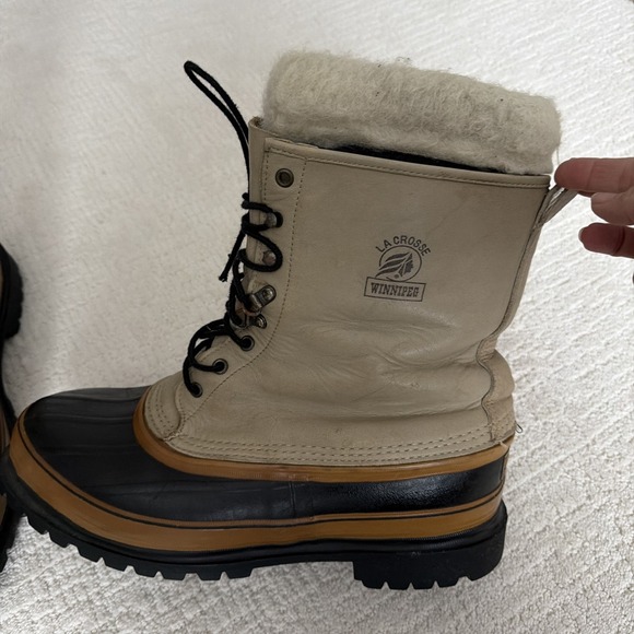 Lacrosse Winnipeg Men's Heavy Winter Boots Size 12 With Liner Warm Waterproof - Picture 3 of 14
